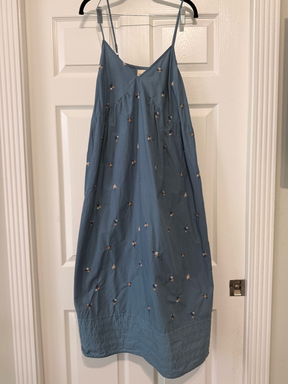 Universal Threads Blue Spaghetti-Strap Embroidered Sundress - Picture 2 of 4
